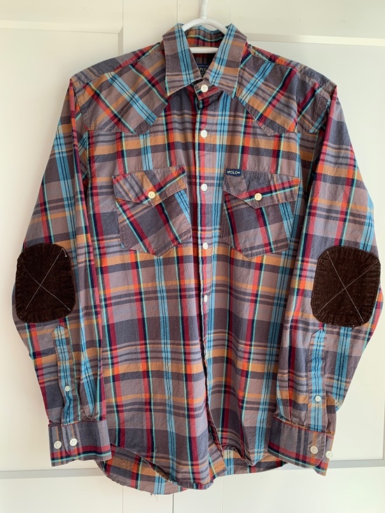 Polo Ralph Lauren Other - Polo Ralph Lauren Men’s size  L Plaid Shirt Long Sleeve with Elbow Patches